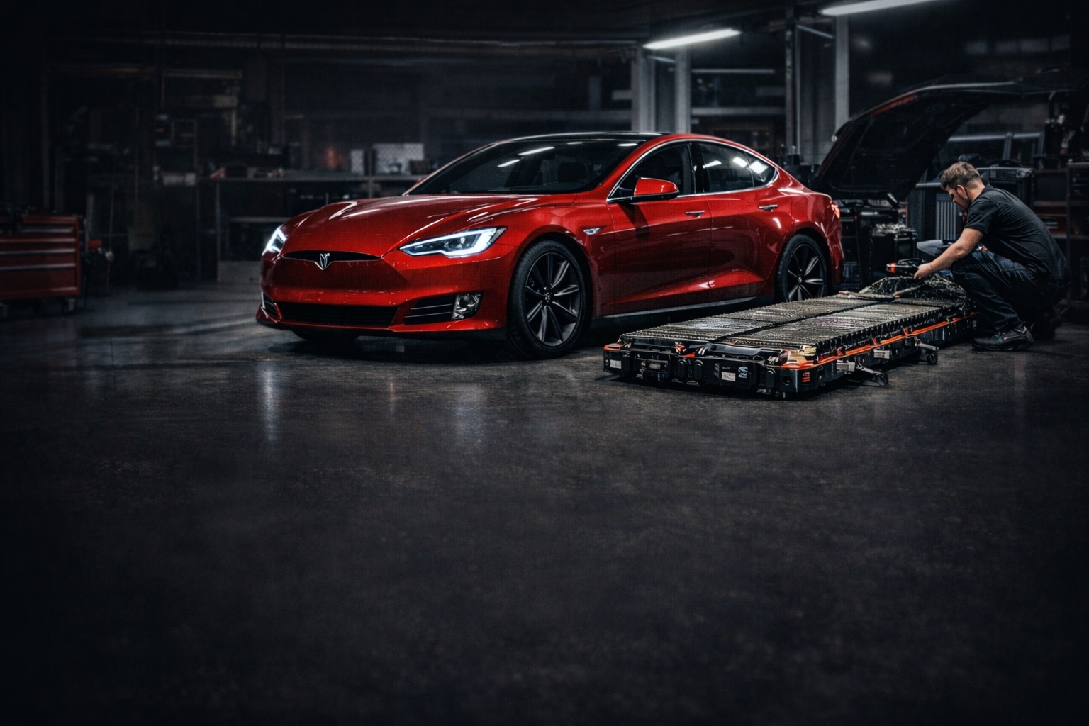 ремонт батареї Tesla у Черкасах